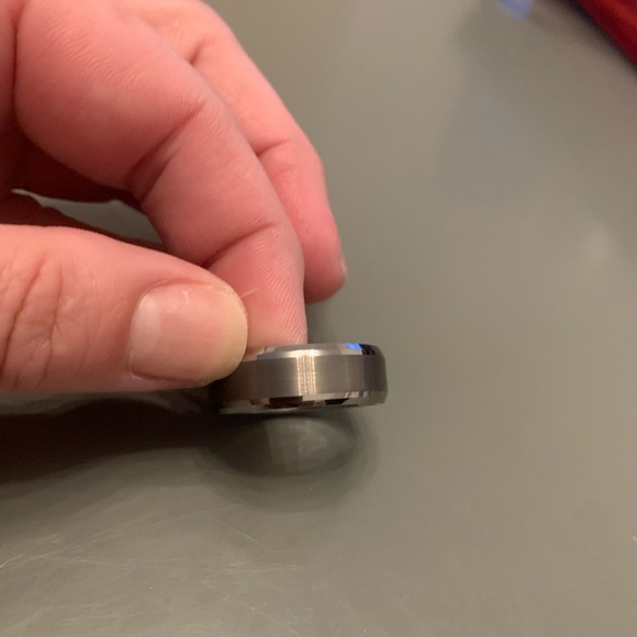 Brushed and Polished Comfort Fit Wedding Ring - Picture 4 of 11